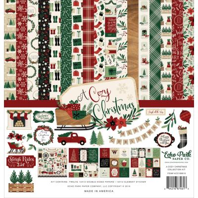 Echo Park A Cozy Christmas Designpapier - Collection Kit